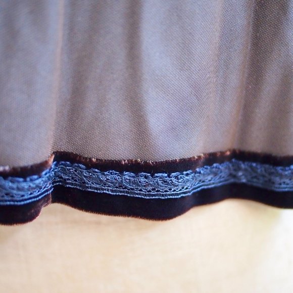 vtg CLOAK OF MANY COLORS Velvet Maxi Skirt Gothic Steampunk Victorian 12 EUC - Picture 8 of 9